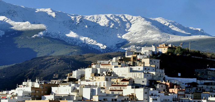 Se veria un pueblo en una montaña